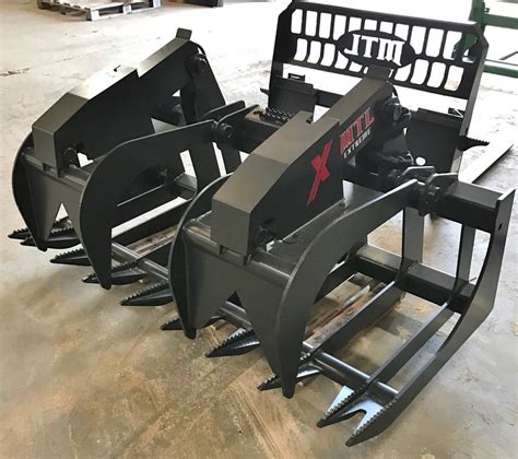 mtl stump bucket for skid steer|mtl root rake attachments.